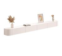 Moderno supporto TV galleggiante da parete 220 cm centro di intrattenimento con spazio elegante mobile TV galleggiante per soggiorno design salvaspazio elegante decorazione per la casa