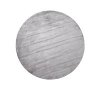 Moderno Tappeto in Viscosa Grigio Chiaro Rotondo 140 cm Gesi II