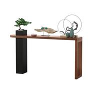 Moderno tavolino da ingresso in legno, lungo tavolo d'accento per decorazione elegante e organizzazione in soggiorno, corridoio, atrio, ingresso