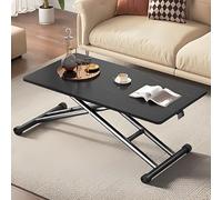 Moderno tavolino pieghevole in legno con ruote, tavolino basso compatto per piccoli spazi e affitti, mobili da soggiorno, design elegante e versatile