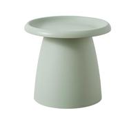 Moderno tavolino rotondo con piedistallo tavolo in plastica a forma di fungo nordico piccolo balcone semplice mini lato verde tinta unita 50,8 x 50,8 x 45,7 cm H