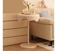 Moderno tavolino rotondo creativo in metallo con design a petali, tavolino per camera da letto, soggiorno, divano, patio, poltrona, verde oliva