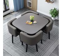Moderno tavolo da pranzo rotondo con 4 sedie tavolo da conferenza per sala da pranzo tavolo reception Combo 90 cm/35,4 pollici mobili eleganti e funzionali