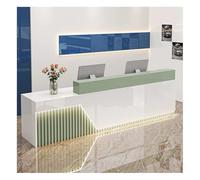 Moderno tavolo da ricevimento a LED, elegante bancone per ingressi, saloni e negozi, formato A3, lunghezza 120 cm, design elegante e soluzione salvaspazio