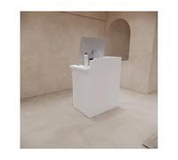 Moderno tavolo da ricevimento elegante per saloni di bellezza e uffici, elegante arredamento per sale di vendita al dettaglio e reception, design contemporaneo