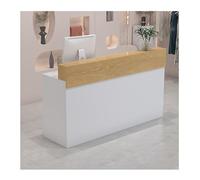 Moderno tavolo per la cassa con cassetto bloccabile, scrivania per reception per lobby e saloni, elegante tavolo da reception per reception, larghezza 80 cm, design resistente e funzionale