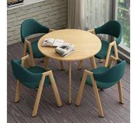 Moderno tavolo rotondo da colazione per 4 tavolo da pranzo salvaspazio per cucina, casa colonica, ufficio e soggiorno, elegante arredamento per il tempo libero in verde