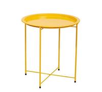 Moderno Vassoio Pieghevole Tavolino in Metallo, Tavolino Rotondo for Divano Tavolino Pieghevole con Piccolo Accento, Vassoio Rotondo for Tavolino, Accanto al Tavolino del Divano, Tavolino da Snack for