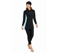 Modest Swimsuit for Women Plus Size Bukini for Girls Full Coverage Bathing Suit Swimming Costume(M,J8)