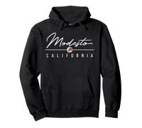 Modesto California (California) Felpa con Cappuccio