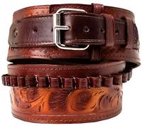 Modestone 38/357 Cal Western High Ride/Rise Leather Cintura Pistola *No Holsters* 38