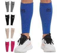 Modetro Sports Gambali a compressione per polpaccio da uomo e donna - 20-30 mmHg, calze per gambe senza piedi 1 confezione - Supporto per polpacci per la corsa, Blu, Large/X-Large