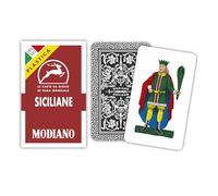 Modiano 300163 Carte Regionali Siciliane, 100% Plastica