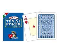 Modiano 300374 Texas Poker Jumbo Index, Blu