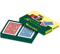 Modiano 98 Poker 2 Carte da Gioco Coperte Scatola Set Limited Edizione Rosso Blu