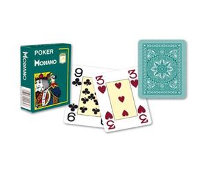 Modiano Mazzo Di Carte Da Poker Verde Scuro 4 Jumbo Indice Large In Plastica