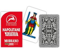 Modiano Carte Napoletane Rosso Platinum - Alta Qualità, Robuste, durevoli, migliori performances di gioco, Made in Italy