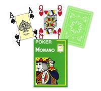 Modiano Poker Carte da Gioco Ponte Verde Chiaro 4 Jumbo L Indice Plastica Nuovo