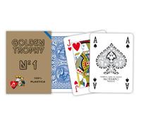 Modiano Poker Golden Trophy 4 indici Standard, Dorso Blu