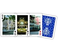 Modiano Poker Trieste Blu - Carte da Poker e Ramino in Cartoncino Duplex 320 g/m² - Ideali per Burraco, Canasta, Scala 40, Ramino e Solitari - 100% Made in Italy