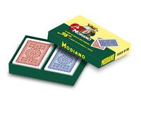 Modiano Ramino 98 Box - Carte da Ramino e Poker in cartoncino duplex 350 g/mq - Ideali per Canasta Burraco Scala 40 Macchiavelli - 100% Made in Italy