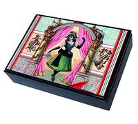 Modiano Scatola Legno 2 Mazzi Donna Spagnola, 175839