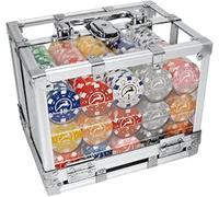 Modiano Set Di Pokerchips 600 X 14G Con Scatola Trasparente Box Mista