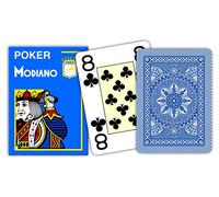 MODIANO Texas Poker 4 Jumbo Index blu - Carte da gioco Texas Poker 300481