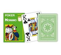 MODIANO Texas Poker 4 Jumbo Index verde chiaro - Carte da gioco Texas Poker 300486