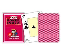 MODIANO Texas Poker 4 Mini Index rosso - Carte da gioco Texas Poker 300537