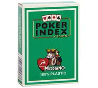 MODIANO Texas Poker 4 Mini Index verde - Carte da gioco Texas Poker 3005371