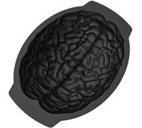 Modice di silicone a forma di cervello realistico antiaderente flessibile per il sapone al cioccolato per torta di Halloween fai-da-te
