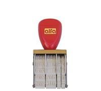 Modico - Timbro Datario Manuale, Formato Data Italiano GG - MM in lettere - AAAA, Altezze Carattere da 4mm e 5mm (5 mm)
