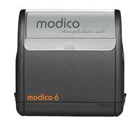 Modico Timbro Personalizzato Preinchiostrante - Impronta 33x63 mm, Inchiostro Vari Colori, Max 8 Righe (Montatura Nera)