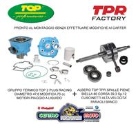 Gruppo Termico Ghisa TOP 2 Plus BLU 47,6 Albero TPR APRILIA SR R FACTORY 50 2014