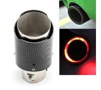 Modifica auto Fibra di carbonio Coda luminosa Gola Luci a LED Tubo di scarico pe