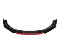 Modifica Auto Paraurti Anteriore Labbro Mento Spoiler Splitter Diffusore Kit Corpo Vettura Trim Diga D'aria Protezione Per Acura TL 2008-2014(Carbon Fiber and Red)