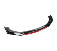 Modifica Auto Paraurti Anteriore Lip Mento Spoiler Splitter Diffusore Kit Trim Diga Dell'aria Canard Splitter Per Nissan Per Calci 2017-2021(Gloss Black and Red)
