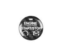 modifica dell'auto Compatibile Con Ford Per Mustang 2015 2016 2017 2018 2019 Auto Fare Clic Su Start Stop Accensione Del Motore Pulsante Copertura Con Paillettes Adesivo In Fibra Di Carbonio