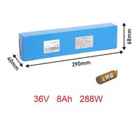 Modifica ioni di litio per le batterie con tecnologia piombo 36V8Ah 40x290x68 mm