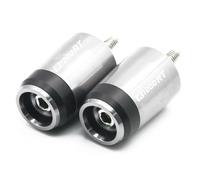 Modifica Per moto Per R1200RT, manopole universali CNC per manubrio, cursori per pesi, tappi terminali per pesanti(Silver)