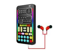 Modificatore vocale: mini scheda audio, mascheratore audio portatile | otto effetti di modulazione vocale, dispositivo di registrazione multifunzione, gadget di intrattenimento compatto, strumento