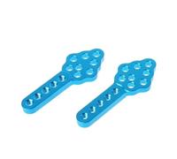 Modifiche RC Per Axial Per SCX10 90046 D90 D110 2 Pezzi Supporto Ammortizzatore In Metallo Regola Per Altezza Angolo Supporto RC Crawler Car(Blue)