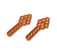 Modifiche RC Per Axial Per SCX10 90046 D90 D110 2 Pezzi Supporto Ammortizzatore In Metallo Regola Per Altezza Angolo Supporto RC Crawler Car(Yellow)