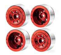 Modifiche RC Per TRX4-M 1/18 Mozzo Ruota Con Morsetto A Bloccaggio In Metallo, Modificato E Aggiornato Per Il Giocattolo Decorativo Dei Pezzi Di Ricambio(Red)