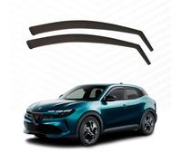 Modifycar - Deflettori compatibili con Alfa Romeo Junior | 2024+ Vetro acrilico resistente - Derivabrisas anteriore e posteriore fumé per finestrini - Installazione interna (anteriore)