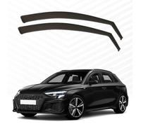 Modifycar - Deflettori compatibili con AUDI A3 Sportback (8Y) dal 2020 in poi - Vetro acrilico resistente - Derivabrisas anteriore fumato per finestrini - Installazione interna - 2 pezzi