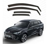 Modifycar - Deflettori compatibili con MG HS | 2025+ (2° Gen) - Vetro acrilico resistente - Derivabrisas anteriore e posteriore fumé per finestrini - Installazione interna (anteriore e posteriore)