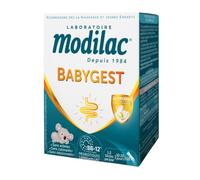 Modilac, Babygest, integratore alimentare per bambini, 20 stick | Compatibile con Latte Infantile e Latte Materno, Probiotico e Lactoferrine*, Dalla Nascita Polvere Da Diluire