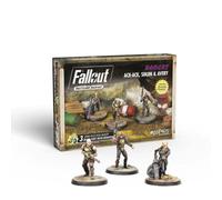 Modiphius Entertainment | Fallout Wasteland Warfare | Ack Ack, Sinjin & Avery | Miniatures | Unpainted